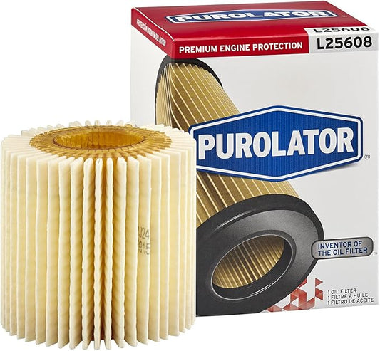 Purolator L25608 Premium Engine Protection Cartridge Oil Filter Compatible With Toyota Camry, RAV4, Highlander, Tacoma, Sienna, Avalon, Lexus RX350 and ES350