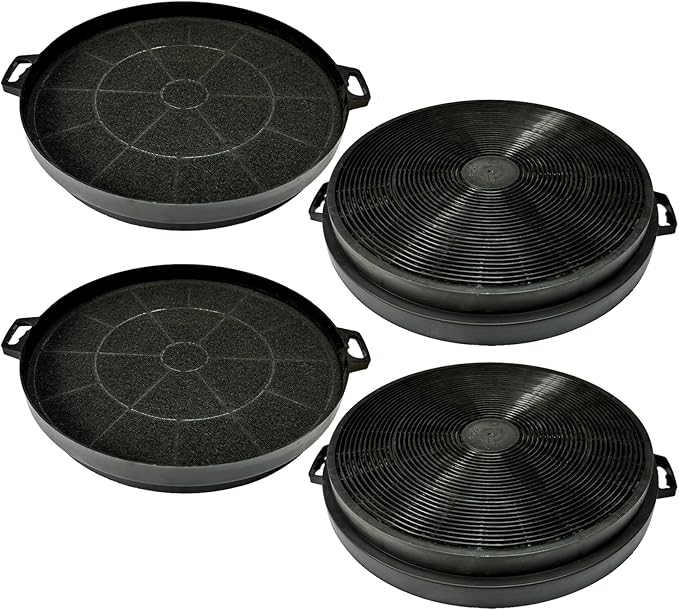 4 Pack Charcoal Filters Compatible with MCBON IE71-BLACK, TE77, SOONYE SOP05-30/36, SOP06-30, SOT02-30, Zline and AKDY Range Hood. Compare to Part # CF01, CF001, CF0003, CF0006, IE71