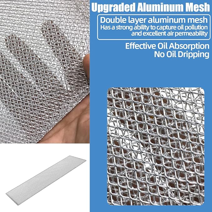 S99010370 Range Hood Grease Filter Replacement for Broan - PM250, PM390, 99010370, 2002603, B08087661, B08087922, AP5950107, SB08087661 Aluminum Grease Filter（2 Pack）
