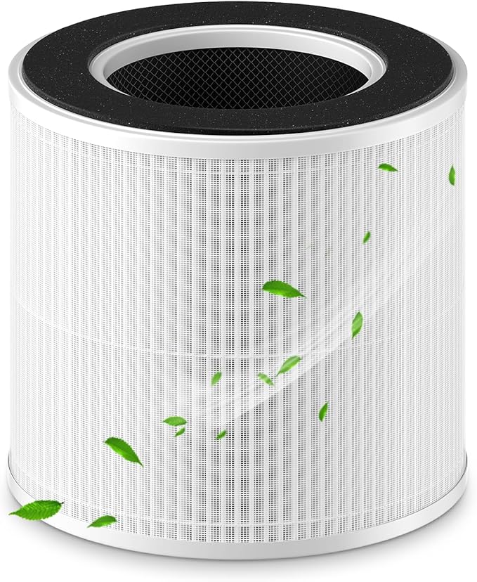 Official Genuine AP02 Replacement Filter TRUE HEPA Filter, High-Efficiency Activated Carbon Filter Replacement Suitable for WESTHEY AP02 Air Purifier, 1 Pack(White)