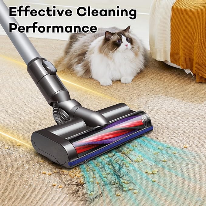 Chuancheng 225mm Roller Brush Replacement Part for Dyson V6 SV03 SV07 Vacuum Cleaner, Replacement Bar Assembly Replacement for Part Number 963830-02