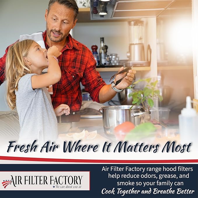 Air Filter Factory Range Hood Filter BPQTF, 99010317, QT2000, WA6500, WA65F, S99010317 Replacement For Broan Nutone Aluminum Grease Mesh Charcoal Carbon Combo Filter 11-1/4" X 11-5/8" X 3/8" 2-Pack