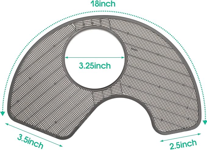 WPW10463906 Dishwasher Screen Filter for Whirlpool for Kenmore for KitchenAid for Amana for May-tag Dishwashers Replace WPW10195360 2312301 PS11755148 AP6021820 W10195360