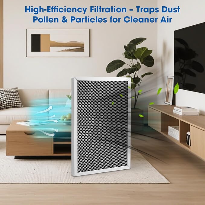 5695 Dehumidifier Filter MERV 8 for AprilAire Whole-House Dehumidifiers Models 1820 1820Z E070 E070KZ E070KZM E070N E070T E070Z Washable Replacement Filter (2 Pack)