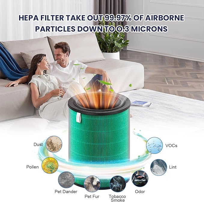 Airmega 450 Replacement Filter for Coway Airmega 450 Air Purifier,High-Efficiency Activated Carbon Pet Filter for Home Large Room