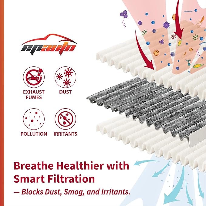 EPAuto CP773 (CF12773) Cabin Air Filter includes Activated Carbon, Replacement for Mazda 3 (2019-2026), Mazda 3 Sport (2019-2025), CX-30 (2020-2025), CX-50 (2023-2025)