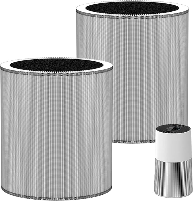 2 Pack C610 Replacement Filter Z Compatible with Winix C610 Air Purifier, 3-in-1 True HEPA, Activated Carbon and Pre-Filter, Part # 1712-0121-00