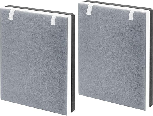 2 Pack Vital 100 Replacement Filter for LEVOIT Air Purifier, 3-in-1 HEPA Replacement Filter and High-Efficiency Activated Carbon Filter Set, Part Number Vital 100-RF