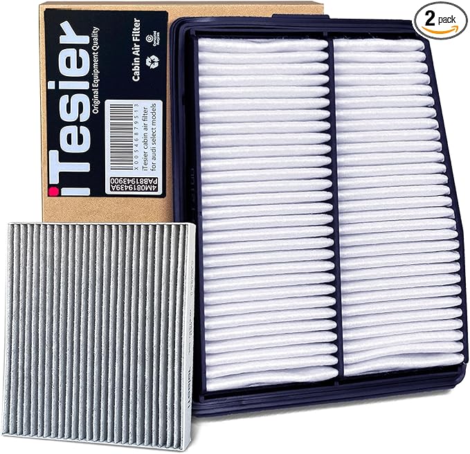 Engine Cabin Air Filter Kit for Tucson Hybrid (2022-2025), Sportage Hybrid (2023-2025), Sorento/Santa Fe Hybrid (2021-2025), Sonata hybrid (2020-2025)