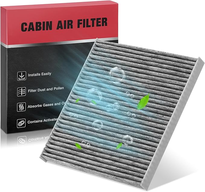 BDFHYK CF12307 Cabin Air Filter with Activated Carbon Compatible with Jeep 2019 2020 2021 2022 2023 Cherokee 2.0L 2.4L 3.2L