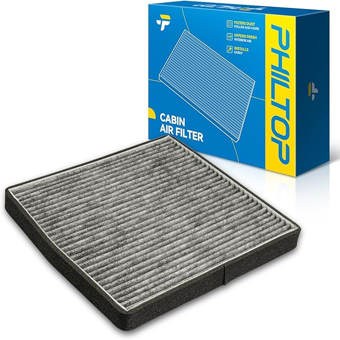 PHILTOP Cabin Air Filter w/Activated Carbon, Compatible with CF8718A Volvo XC90 2003-2014, S60 2001-2009, V70 2001-2007, XC70 2003-2007, S80 1999-2006, C70 2001-2004