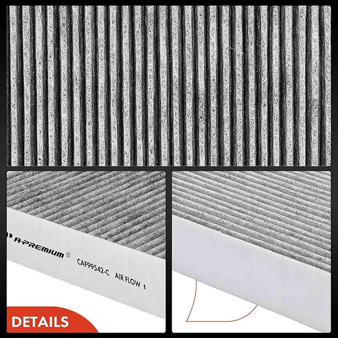 A-Premium Cabin Air Filter with Activated Carbon Compatible with Ford Bronco Sport 21-23, Escape 20-22, Explorer 20-23, Maverick & Lincoln Aviator 20-23, Corsair, Replace# JX6Z19N619BA