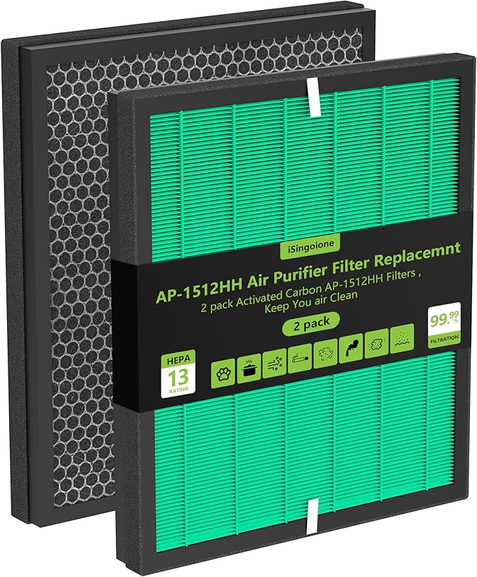 Airmega AP-1512HH Pets Filter Replacement Compatible with Coway Air Purifier, Active Carbon Filter Replaces Part #3304899
