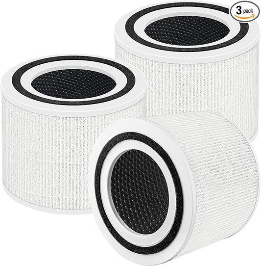 Core P350 Pet Care Replacement Filter for LEVOIT Core P350 Air Purifier, Funmit 3-in-1 New Fine Non-Woven Fabric Pre, Activated Carbon Filter with ARC Formula, Core P350-RF, 3 Pack