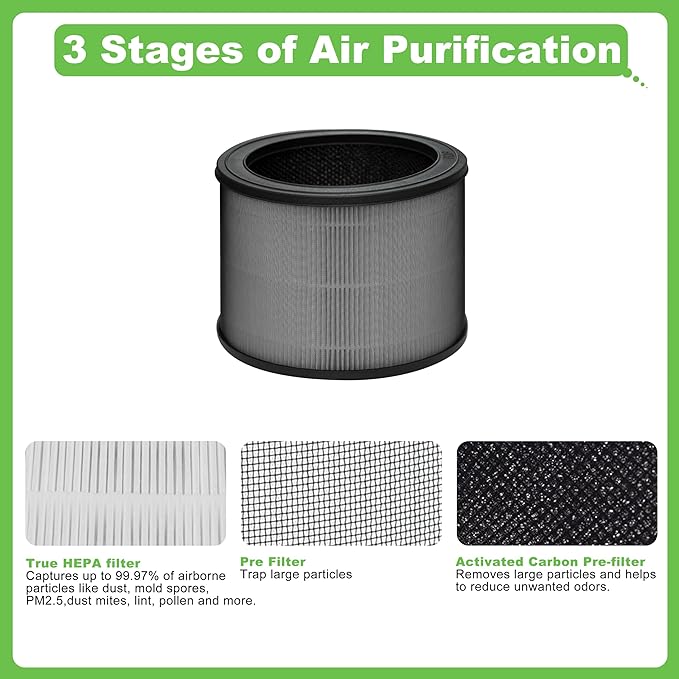 A231 Filter Replacement Size O, 1712-0100-00 Compatible with Winix A231 and Winix A230 Air Purifier, Item Number 1712-0100-00, 2 Pack