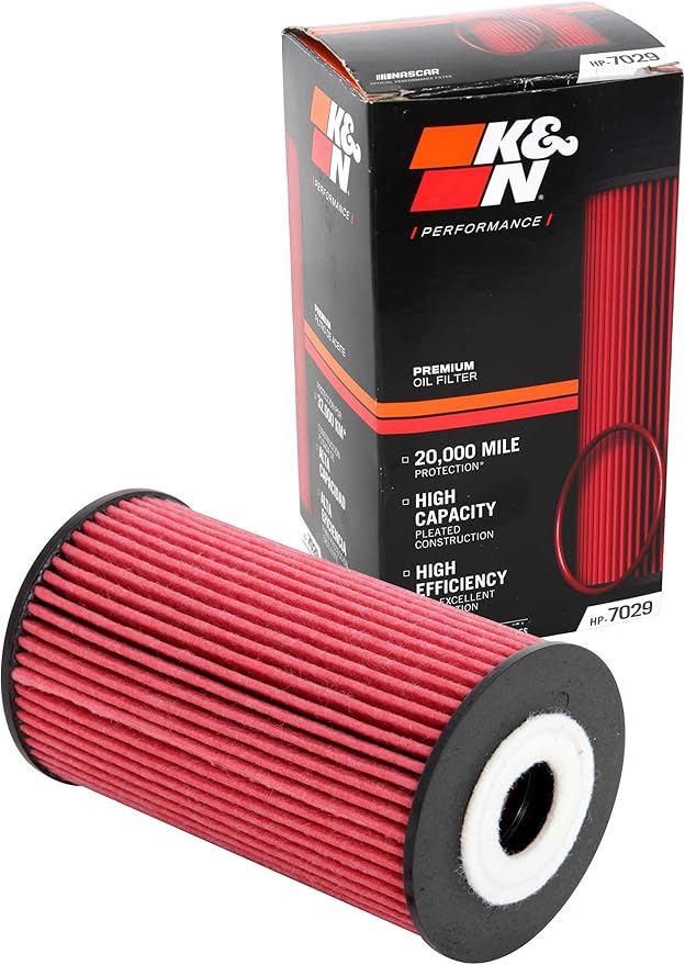 K&N Premium Oil Filter: 20,000 Mile Engine Protection, High Capacity/High Efficiency: Compatible with KIA/HYUNDAI (See Product Description for Select Models), HP-7029