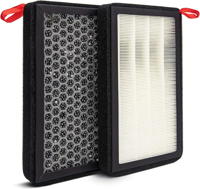 Tesla Model 3 Air Filter, Tesla Model Y Air Filter with Activated Carbon for Tesla Model 3 2017-2021, Model Y 2020-2022, Replace 1107681-00-A(2 Pack)