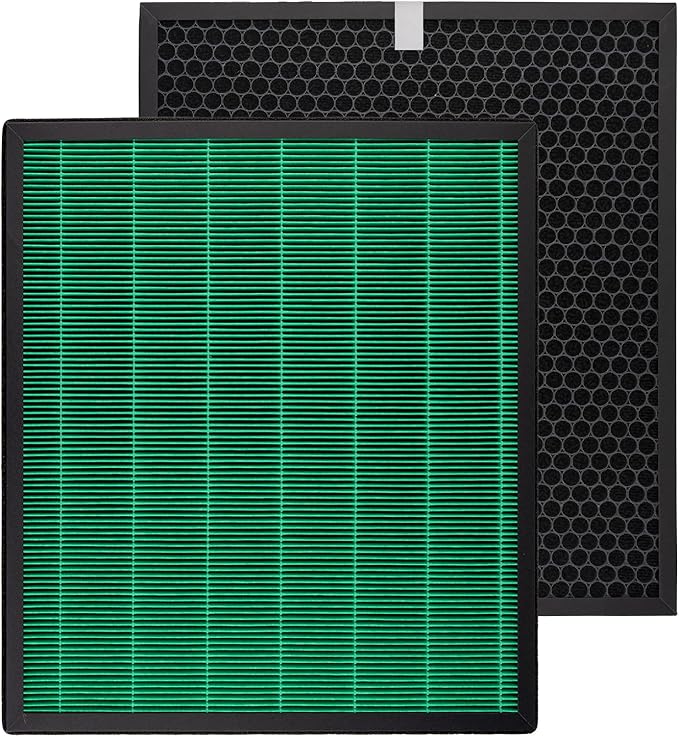 2 Pack 250 250S Replacement Filter Set for Coway Aiemega Max2 250, 250S Smart Air Purifier, Max 2 Green Filter, H13 True and Active Carbon Filters, 2 Set, AP-1720-FP