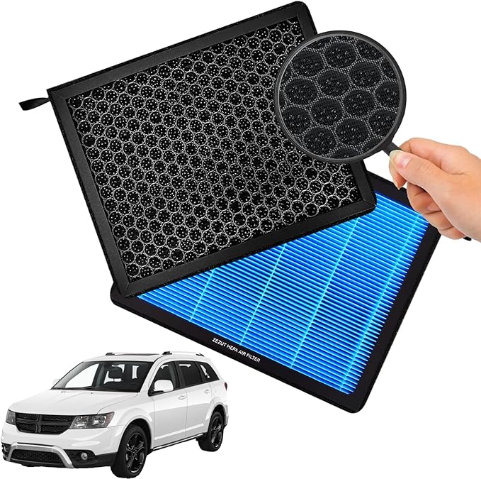 Cabin Air Filter, for 2011-2015 Ram 1500/2500/3500, Jeep 2007-2017 Patriot and Compass, 2009-2020 Journey, Avenger, Chrysler 200, Caliber (CF10729)