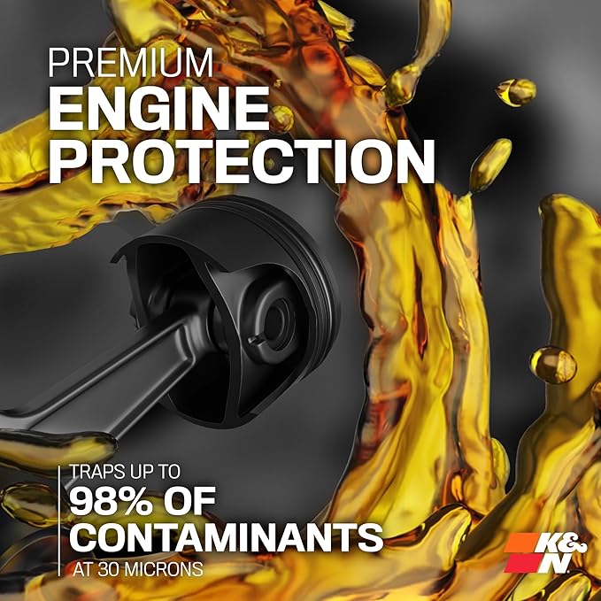K&N Motorcycle Oil Filter: High Performance, Premium, Designed to be used with Synthetic or Conventional Oils: Fits Select Honda ATV Models, KN-113
