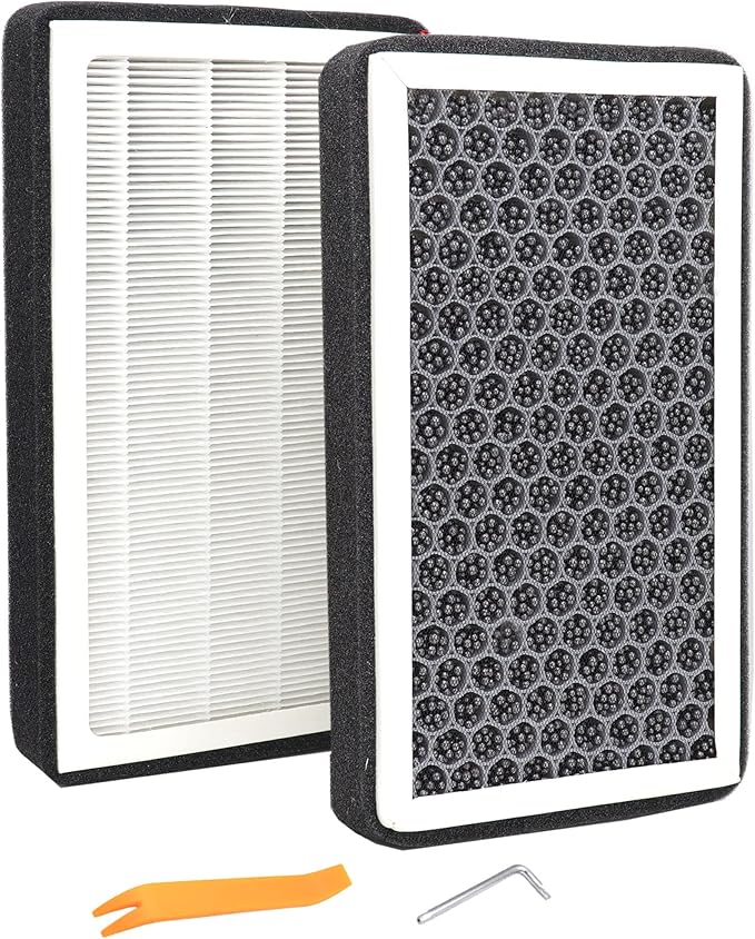 MOCW Replacement for Tesla Cabin Air Filter HEPA with Activated Carbon, Fit for Model 3 & Y Accessories 2016-2025, 2 Pack