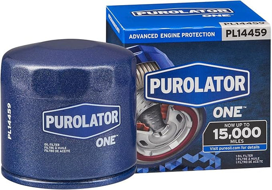 Purolator PL14459 PurolatorONE Advanced Engine Protection Spin On Oil Filter Compatible With Hyundai Elantra, Sonata, Tucson, Accent, Sante Fe, Kia Soul, Optima, Sportage, Sorento and Honda Accord