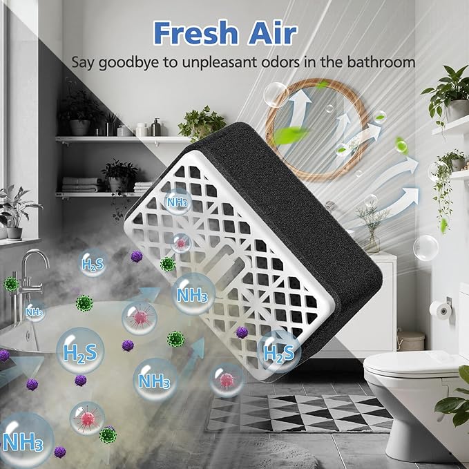 THU9476 Deodorizer Filter Compatible with TOTO Washlet S300, S350E, C100, C200, 700H, S500E, 700H, High Efficiency Deodorizing Cartridge Parts for Bathroom Toilet, 4 Pack(Not FIT for THU6474)