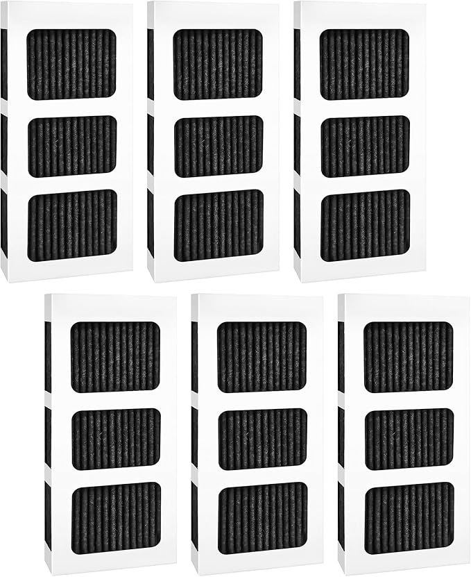 Paultra2 Refrigerator Air Filter Replacement, Compatible with Frigidaire Pureair Ultra 2,Pure Air Ultra 2,Pureair Ultra ii,and Electrolux 242047805,5303918847,EAP12364179, 6 Pack