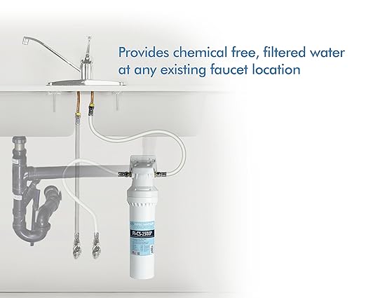 APEC Ultra High Capacity Under Sink Water Filtration System Plus Scale Inhibitor - Premium Quality US Made Filter (CS-2500P)