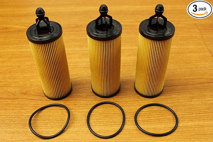 Chrysler Jeep Dodge RAM 3.2L 3.6L V6 Pentastar Oil Filter Set of 3 Mopar