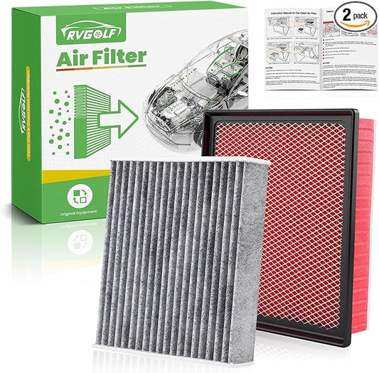 Engine+Cabin Air Filters Kit Fit for Toyota Tacoma V6 3.5L 2016 2017 2018 2019 2020 2021 2022 2023 Engine Air Filter Replacement Cabin Air Filter Accessories# CF10374 CA11895