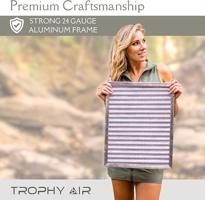 20x30x1 | Trophy Air | Merv 8 | Washable Furnace Filter | Lifetime HVAC & Furnace Air Filter | Washable Electrostatic | High Dust Holding Capacity | Premium Quality Aluminum