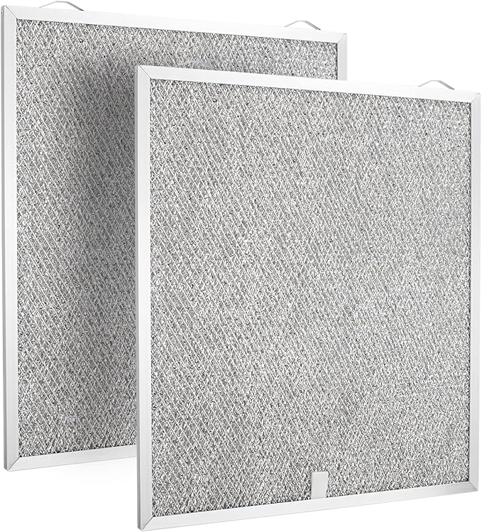 Range Hood Filter Replacement for Broan Nutone, S99010430-002, 99010430-002, 4512880, Kenmore Aluminum Mesh Grease Filters, 15.75×13.78 inch Aid Hood Filters 2 Pack