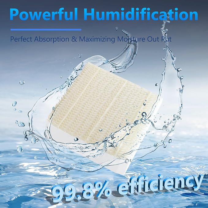 Funmit 1043 Super Humidifier Wick Filter (3 Pack) Replacement for Essick Air AIRCARE EP9500, EP9700, EP9800, EP9R500, EP9R800, 821000, 826000, 826800, 831000 Bemis Space Saver 800 8000 Humidifiers