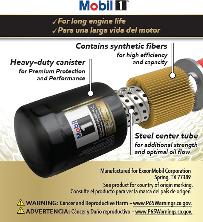 Mobil 1 M1-108A Extended Performance Oil Filter , Pack of 6