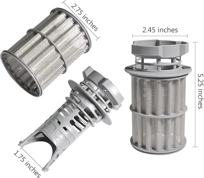 645038 Dishwasher Appliance Filter Micro Circulation Pump 00645038 Dishwasher Filter Basket Compatible with Bosch Thermador Kitchen Accessories Replacement