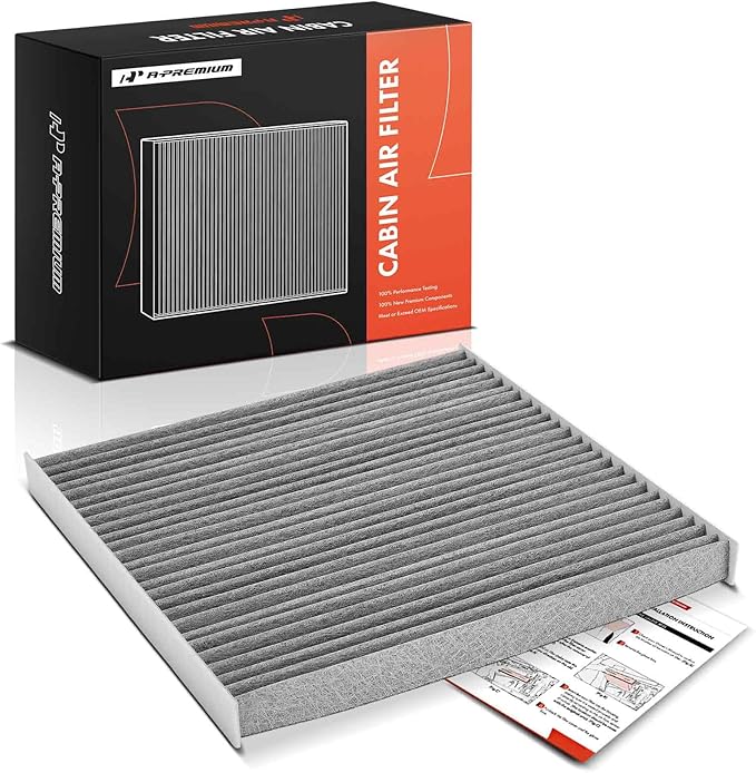A-Premium Cabin Air Filter with Activated Carbon Compatible with Nissan Versa 2014-2019, NV200 2018-2021 & Chevrolet City Express 2018