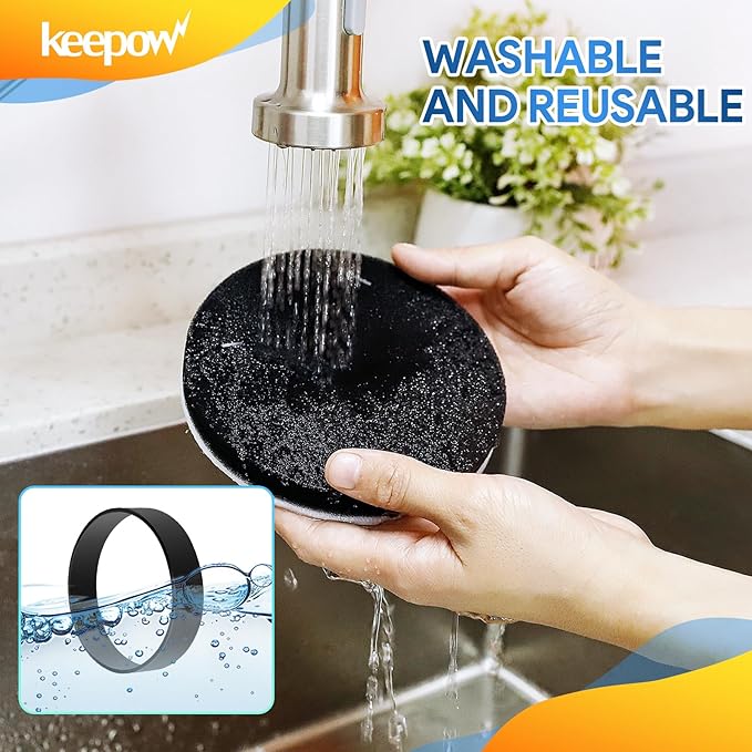 KEEPOW Vacuum Belts and Filters for Eureka Airspeed Compact Bagless Upright Vacuum Cleaner NEU100, NEU10AE4, NEU10AE5, NEU10AE2, NEU102 Series, Part #E0106 & E0105, 3 Pack