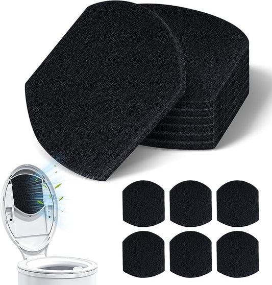 Diaper Pail Carbon Filters, 6-Pack Compatible with Ubbi Steel Diaper Pail, Long-Lasting Odor Control with Activated Charcoal, Replacement Filters for Diaper Pail