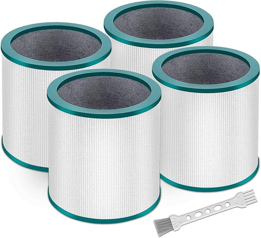 TP01 TP02 Replacement Filter 4 Pack Compatible with Dyson Pure Cool Link TP01, TP02, TP03, BP01, AM11 Tower, 360° True Filter, Compare to Part # 968126-03