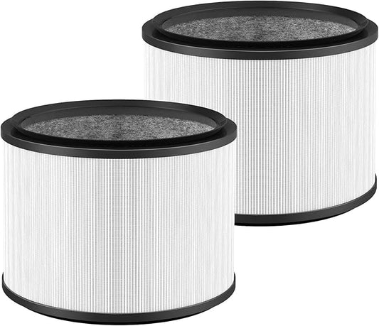 2-Pack HP01 HP02 HEPA Filter Compatible with Dyson Pure Hot Cool Link HP01 HP02 & Dyson Pure Cool Link desk fan DP01 DP02, Compare to Part # 968125-03, Pet Care Filter