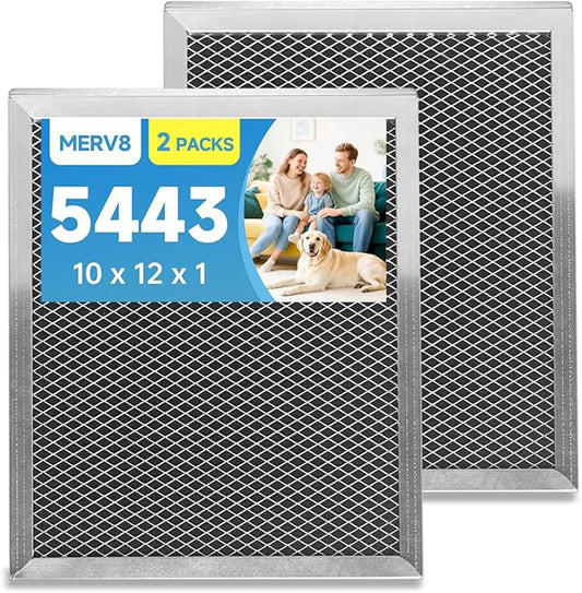 1830 5443 Washable MERV 8 Dehumidifier Replacement Filter Compatible with Whole-House Dehumidifiers 1850 1852 and Ventilation Models 8192 1819 Size 10 x 12 x 1 inch 2 Packs