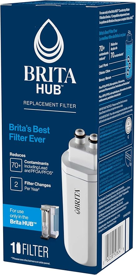 Brita HUB™ Filter Replacement, Water Filter for Instant Powerful Countertop Water Filtration System