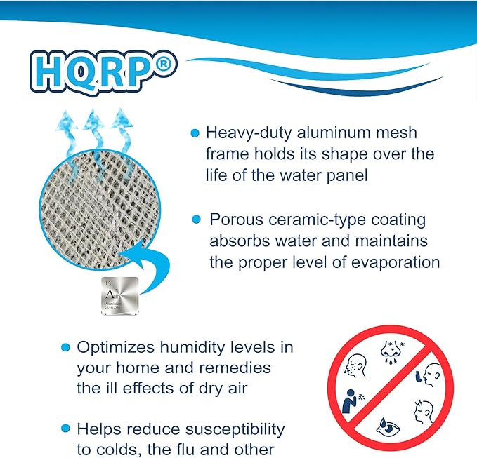 HQRP 2-Pack Water Filter Compatible with Honeywell HE220 HE225 HE220A HE220B HE225A HE225B HE100 HE150 HE100A HE150A/B HE200B HE240 Humidifiers; HC22 HC22P HC22P1001 HC22E1003 HC22A1007 Replacement