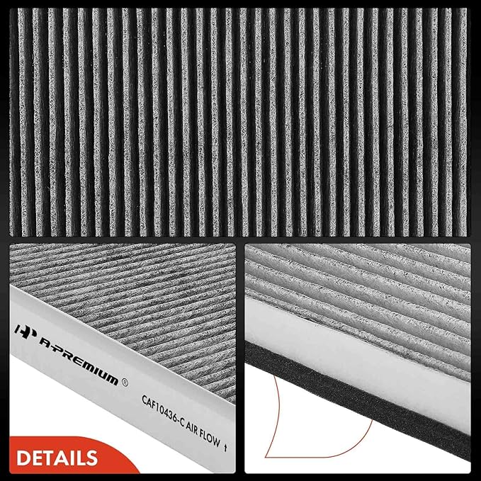 A-Premium Cabin Air Filter with Activated Carbon Compatible with Mercedes-Benz Sprinter 2500/3500 2010-2018, Sprinter 3500XD 2018 & Dodge Sprinter 2500/3500 & Freightliner Sprinter 2500/3500