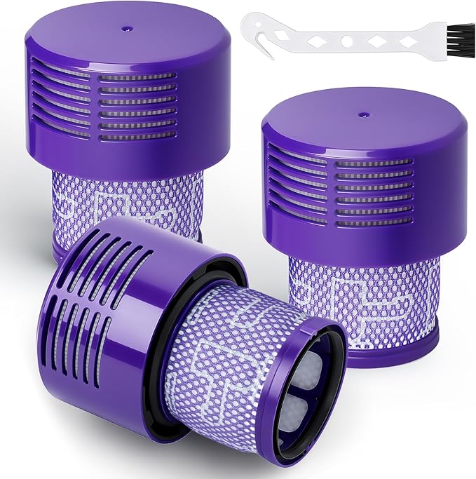 V10 Filter Replacement Parts for Dyson Vacuum Cleaner Compatible with Dyson V10, SV12, V10 Animal, V10 Absolute, V10 Cyclone Series,V10 Total Clean Compare to Part 969082-01