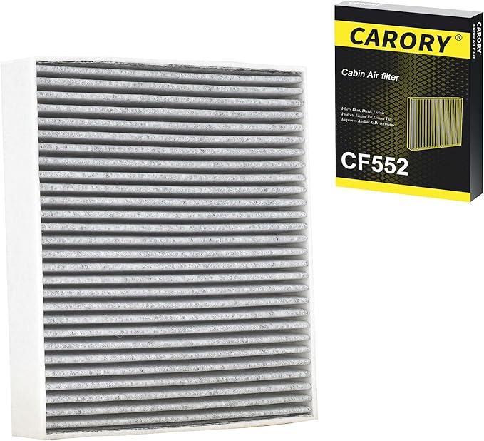 Cabin Air Filter w/Activated Carbon for Nissan Rogue 21-25, Altima 19-25, Kicks 17-25, Pathfinder 22-25, Sentra 20-25, Versa 20-25, Infiniti QX50 19-24, QX55 22-25, QX60 22-25, QX80 19-25