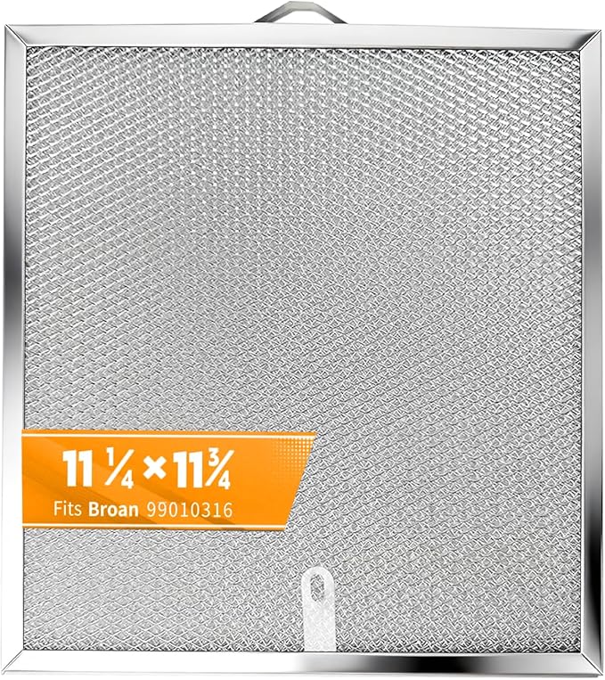 Stove Hood Vent Filter 11-1/4" x 11-3/4" BPQTAF S99010316 Compatible with Broan Range Hood Filter Replacement - 1 Pack