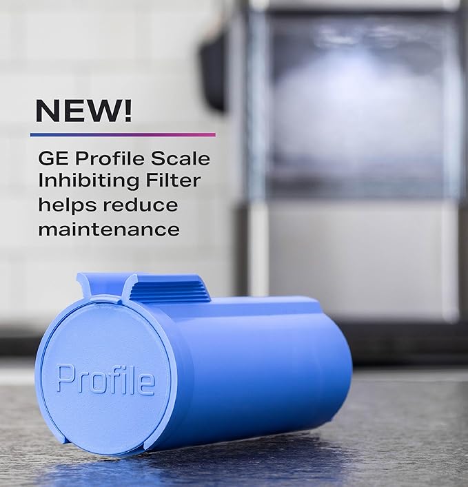 GE Profile Scale Inhibiting Filter, Replacement Water Filter for Opal Nugget Ice Maker, Cleans and Filters Water for Fresh Ice, Replace Every 3 Months for Best Results, Easy Install, 4 Pack