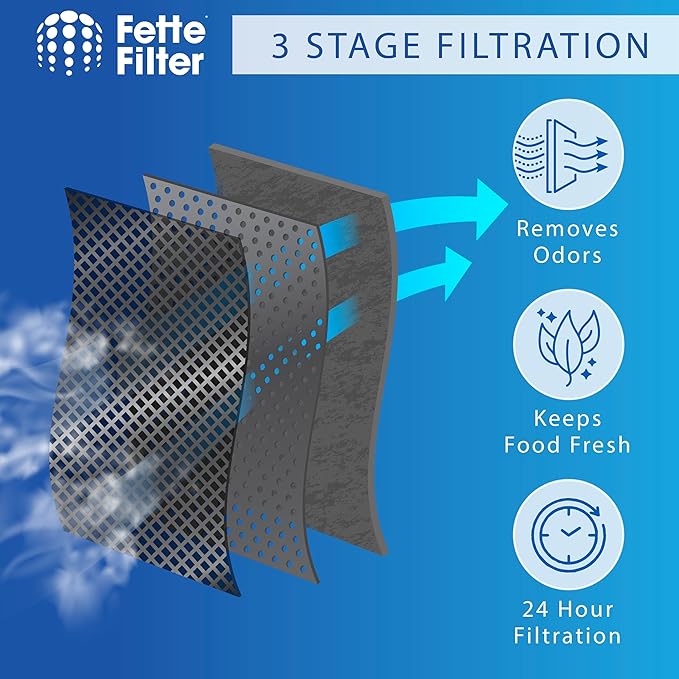 FRGPAAF2 Refrigerator Air Filter Compatible with Frigidaire FRGPAAF2 PureAir AF-2 Refrigerator Air Filter, Compare to Part # FRGPAAF2, AF-2, RAF-2. Includes 6 Replacement FIlters.